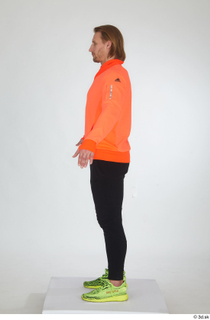  Erling black tracksuit dressed orange long sleeve t shirt sports standing whole body yellow sneakers 0027.jpg